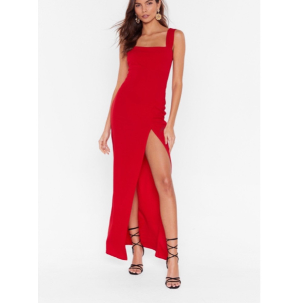 Red Maxi Dress Formal - Nasty Gal